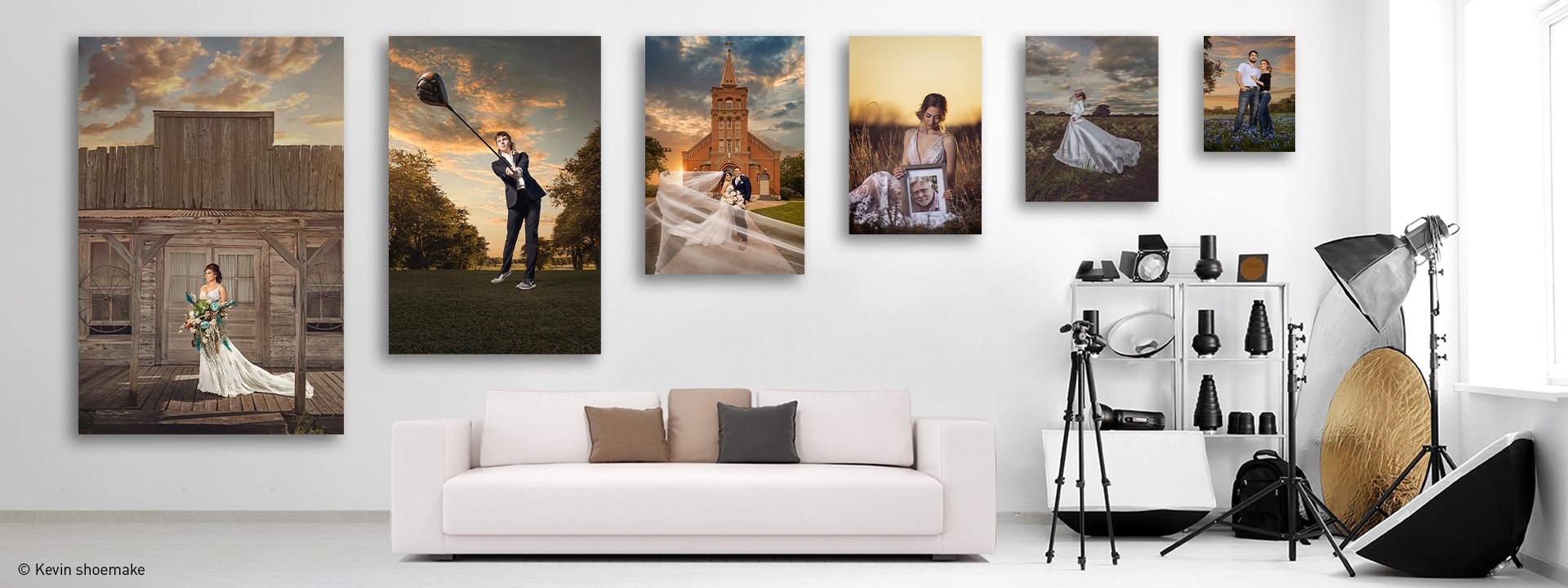 Clients can touch and feel different products and size options